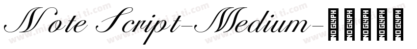 Note Script-Medium字体转换